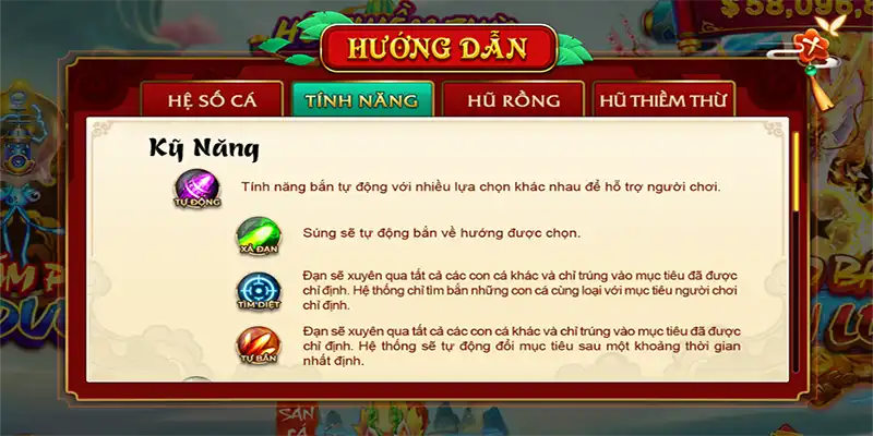 Luật quy định cụ thể của trò chơi săn cá 