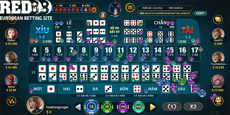 Kho game đánh bài online đổi tiền mặt tại Red88 nổi tiếng trong giới cờ bạc
